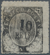 00427 Portugiesisch-Indien: 1873, Type IB, 10 R. Black, Double Impression Of Value, Unused Mounted Mint, S - Portugiesisch-Indien