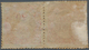 00428 Portugiesisch-Indien: 1873, Type I 20 R. Vermilion, A Horizontal Pair, Right Stamp With Double Impre - India Portoghese