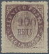 00431 Portugiesisch-Indien: 1873, Type IA, 900 R. Dark Violet, Double Impression Of Value, Unused No Gum, - Portugees-Indië