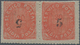 00446 Portugiesisch-Indien: 1881, Type IIB, 5 R./20 R., Local Surcharge B, A Horizontal Pair With Left Sta - India Portoghese