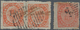 00448 Portugiesisch-Indien: 1881, Types/tipos;1 1/2 R.on 20 R. (MF 63) Used: IA, A Horizontal Pair With Po - Portugees-Indië