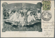 00464 Thailand: 1903, Picture Postcard To France, Initially Franked On Picture Side With 1 A Green King Ch - Thaïlande