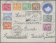 00469 Ägypten: 1881-1909, 8 Different Stamps Of The De La Rue Issues Including The 5 Piastres Pale Grey An - 1915-1921 British Protectorate