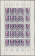 00486 Ghadames: 1949, Cross Of Agadem, 100fr. Lilac/rose, Error Of Colour, Complete (folded) Sheet Of 25 S - Altri & Non Classificati