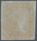 00491 Mauritius: 1848: 1 D "POST PAID" Bright Vermillion On Greyish Paper Without Watermark, Early Interme - Mauricio (...-1967)