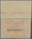 00495 Spanisch-Guinea: 1904, 10c. On 75pts. Rose, Revaluation Overprint On Fiscal Stamp, Top Marginal Copy - Guinée Espagnole