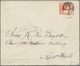 00514 Nicaragua: 1886, 10c. Vermilion 1869-71 Issue On White Paper, Perf. 12, On Envelope Tied By Numeral - Nicaragua