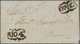 00520 Argentinien: 1858 'Confederacion' 10c. Green, DIAGONAL HALF Used As 5c. On Entire Christmas Letter F - Altri & Non Classificati