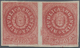00526 Argentinien: 1864 5c. Deep Carmine, Narrow "C", No Accent, Horizontal Pair, Mounted Mint With Part O - Other & Unclassified