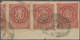 00527 Argentinien: 1864 5c. Purple, Narrow "C", Without Accent, Three Singles (with Part Of A Fourth Stamp - Other & Unclassified