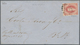 00531 Argentinien: 1864 5c. Brown-rose, 1st Printing, Used On Cover From SAN NICOLAS To Buenos Aires, Tied - Other & Unclassified