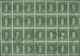 00533 Argentinien: 1864: THE USED BLOCK OF 28 OF THE 10c. PERFORATED 11½.  'Rivadavia' 10c. Green, Dull To - Sonstige & Ohne Zuordnung