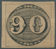00571 Brasilien: 1843, 90r. Black On Yellowish Paper "Olhos De Boi", Fresh Colour (slight Indication Of Su - Other & Unclassified