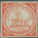 00587 Brasilien - Telegrafenmarken: 1873, 500r. Vermilion, Wm "Lacroix Freres", Fresh Colour, Full Margins - Telegraph