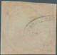 00588 Brasilien - Telegrafenmarken: 1873, 500r. Vermilion, Wm "Lacroix Freres", Fresh Colour, Cut Into To - Telegraphenmarken
