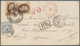 00597 Cuba: 1874/75, Cover To Rouen, Sent Via The United States, And Locally Franked With Cuban 25c. Ultra - Other & Unclassified