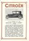 10 CV CITROEN 1928 - Publicidad