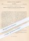 Original Patent - F. W. Gumtow , Gadow Bei Lanz , 1879 , Windmotor | Windrad , Windkraft , Windmühle , Wind - Mühle !!! - Historische Dokumente