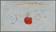 00606 Mexiko: 1861 (Nov.) Cover To Paris Via London, Franked By Very Fine 1861 4r Rose Red On Yellow Tied - Mexique