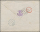 00612 El Salvador: 1881/1882. Lot Of 3 Letters, Each With 1c And 10c Emblem Combination Franking And Cance - Salvador
