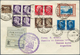 Delcampe - 00644A Zeppelinpost Europa: 1933, ITALY TRIP LZ 127, Group Of 13 Covers/cards Franked With Italian (12) And - Europe (Other)