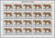 00672 Thematik: Tiere, Fauna / Animals, Fauna: 1982, Burundi. ANIMALS. Set Of 13 Values In Complete Sheets - Other & Unclassified