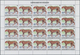 00677 Thematik: WWF: 1983, Burundi. WWF, Annimals. Set Of 13 Values In Complete Sheets Of 20 With WWF OVER - Autres & Non Classés