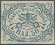 00708 Italien - Altitalienische Staaten: Kirchenstaat: 1852, 50 Baj. Blue, All Sides With Superb Margin, W - Stato Pontificio