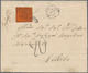 00723 Italien - Altitalienische Staaten: Kirchenstaat: 1868: CARBOGNANO, Very Rare Linear Post Mark In Str - Papal States
