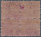 00726 Italien - Altitalienische Staaten: Kirchenstaat: 1868, 20 Cents Violet, Glossy Paper, Block Of Four, - Papal States