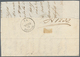 00739 Italien - Altitalienische Staaten: Modena: 1860: Rare Three Color Franking: 5 Cent. Green + 20 Cent - Modène