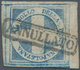 00762 Italien - Altitalienische Staaten: Neapel: 1860: ½ T "Croce Di Savoia", Dark Blue In Wonderfully Int - Naples