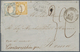 00778 Italien - Altitalienische Staaten: Neapel: 1861, 10 Grana Yellow And 50 Grana Bluish Grey On Letter - Naples
