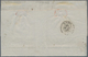 00778 Italien - Altitalienische Staaten: Neapel: 1861, 10 Grana Yellow And 50 Grana Bluish Grey On Letter - Napels