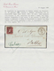 00808 Italien - Altitalienische Staaten: Sardinien: 1851: 40 Cents Rose Carmine, On A Small Envelope From - Sardegna