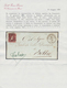 00808 Italien - Altitalienische Staaten: Sardinien: 1851: 40 Cents Rose Carmine, On A Small Envelope From - Sardinien