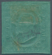 00811 Italien - Altitalienische Staaten: Sardinien: 1853, 5 Cents Green, Mint With Gum, In Excellent Condi - Sardinia