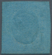 00812 Italien - Altitalienische Staaten: Sardinien: 1853: 20 Cents Blue, Unused With Parts Of The Original - Sardinien