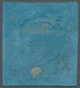 00813 Italien - Altitalienische Staaten: Sardinien: 1853: 20 Centesimi Blue, MNH, Repaired In The Middle A - Sardinia
