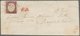 00819 Italien - Altitalienische Staaten: Sardinien: 1854: 40 Cents Brick Red On Valentines Letter With Emb - Sardegna
