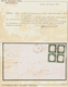 00834 Italien - Altitalienische Staaten: Sardinien: 1862: Letter Franked With 5 Cents Yellowish Green, Blo - Sardinien