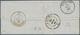 00836 Italien - Altitalienische Staaten: Sardinien: 1858, 10 Cents Umbra, 2x On A Small Letter Dated 31 Au - Sardegna
