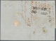 00855 Italien - Altitalienische Staaten: Sardinien: 1855, 40 Cents Dark Vermillion, Vertical Strip Of Thre - Sardaigne