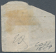 00856 Italien - Altitalienische Staaten: Sardinien: 1860, 40 Cent. Red, Vertical Bisect And Used As A 20 C - Sardinië