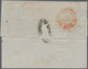 00857 Italien - Altitalienische Staaten: Sardinien: 1858: Tricolour Franking With 80 Cents Light Bistre, 2 - Sardinia