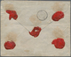 00859 Italien - Altitalienische Staaten: Sardinien: 1863: Strip Of Three Stamps Of 80 Orange Cents And A S - Sardinia