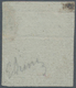 00875 Italien - Altitalienische Staaten: Toscana: 1852, 1 Soldo Briste Orange On Grey, Mint With Gum; With - Tuscany