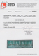 00887 Italien - Altitalienische Staaten: Toscana: 1851, 4 Crazie Green On Grey, Horizontal Strip Of Four, - Tuscany