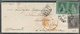 00891 Italien - Altitalienische Staaten: Toscana: 1851, 4 Crazie Dark Yellow On Gray Paper, Horizontal Pai - Toskana