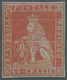 00895 Italien - Altitalienische Staaten: Toscana: 1852, 60 Crazie Dark Scarlet On Greyish Paper, Mint With - Toscana